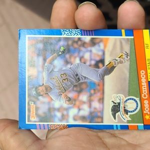 Rare Joe Canseco Donruss 91 baseball card